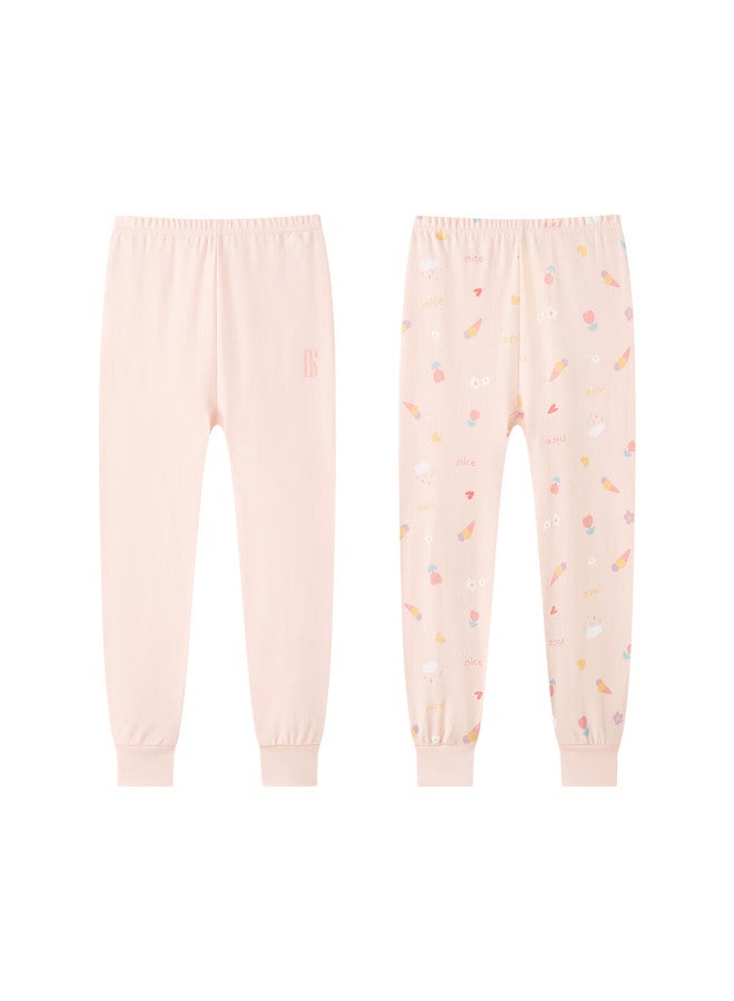 Deesha (deesha) 7a Antibacterial Pure Cotton Two-pack Girls' Autumn Pants Children's Thermal Bottoms Leggings - Image 5