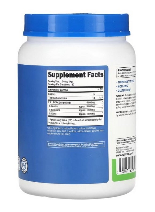 Performance Bcaa Green Apple 2.4 Lb 1080 G - Image 2