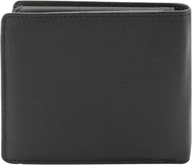 Police Men Navy Black Color Groix Over Flap Coin Leather Wallet - Image 4