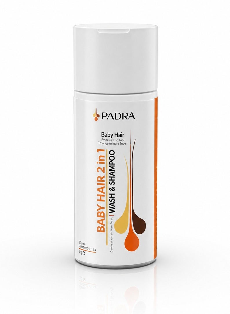 PADRA Baby 2-in-1 Hair Wash & Shampoo | Gentle Care | 150ml - Image 1