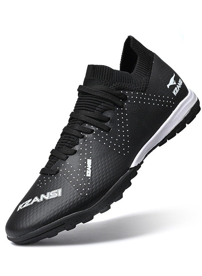 SKT Shiketro Adult Non-Slip Professional Training Football Shoes, Fold-Resistant And Non-Deformable, High-Top Protective Breathable Long-Spike Shoes, Suitable For Men And Women On Artificial Grass - Image 3