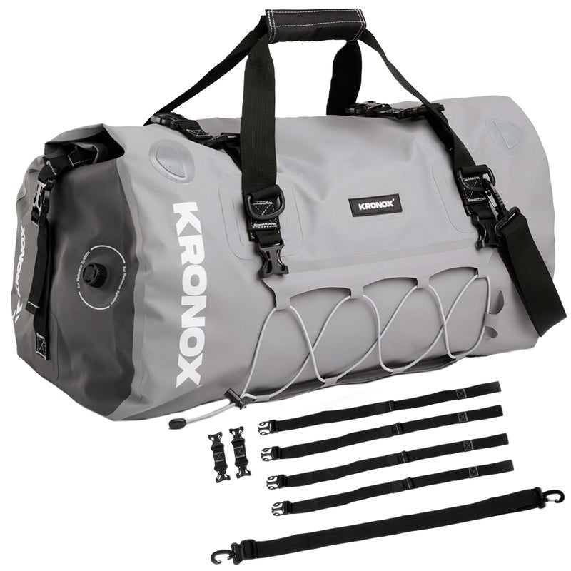 Kronox Waterproof Duffel Bag for Men & Women - Large Motorcycle Duffle Bag - Heavy Duty & Reflective - Large Dry Bag for Boating, ideal for Boat Gear - Image 1