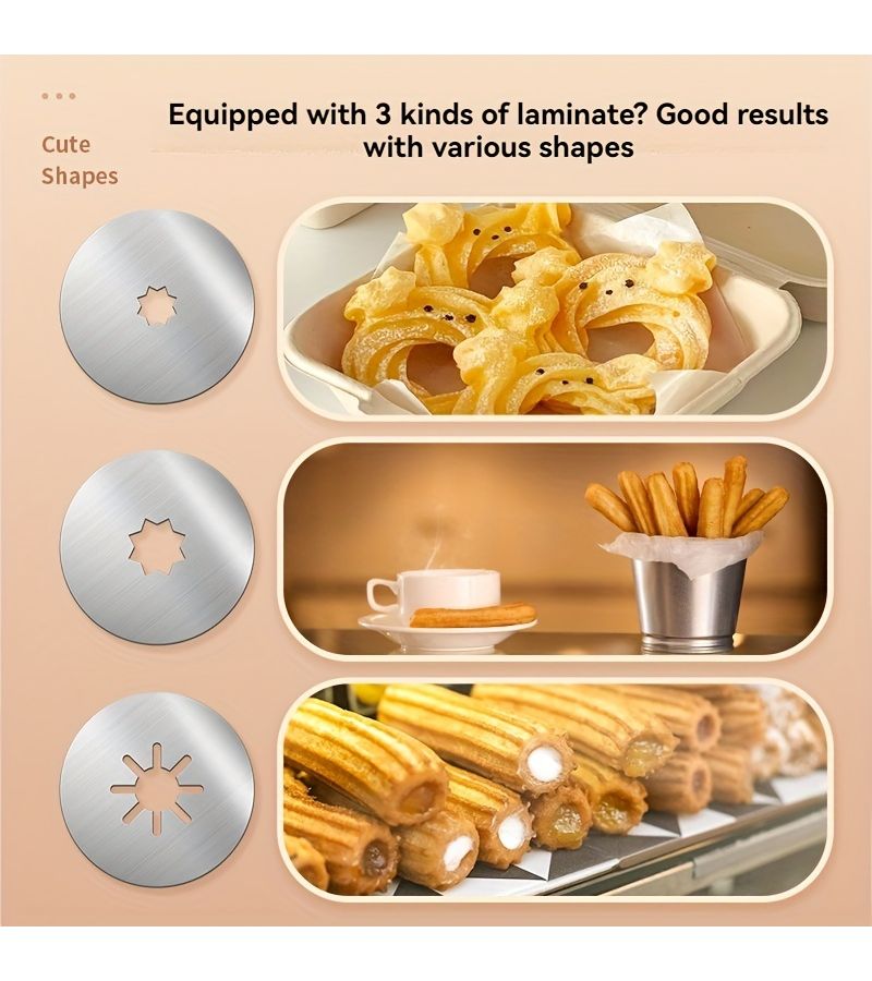 19pcs Set Handheld Donut Maker for Spanish Donuts and Latin Fruits Home Baking - Image 5