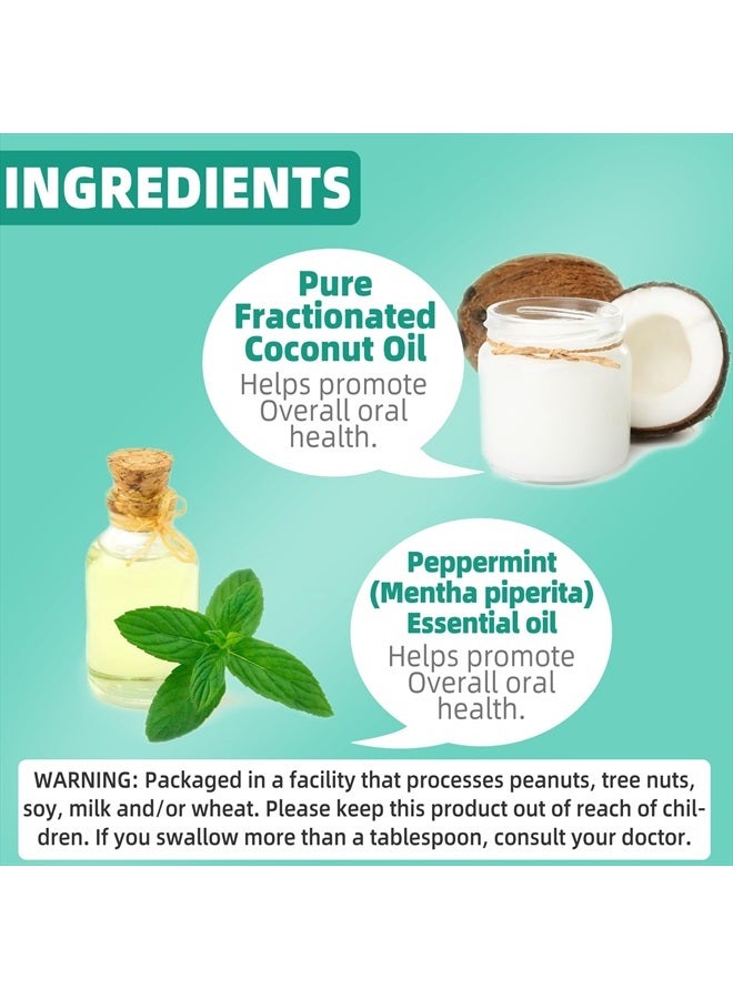 Find Back Coconut Mint Pulling Oil Mouthwash, Natural Teeth Whitening, Ayurvedic Daily Swish for Oral Health, Tongue Scraper Included, Alcohol & Fluoride Free, Healthy Gums, Good Breath, 237ml - Image 4