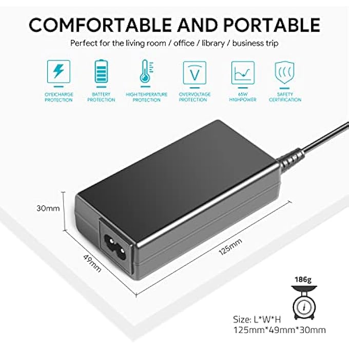 rayihni MSI MONITOR POWER CABLE, 20V POWER SUPPLY FOR MSI OPTIX G271 G272 G241 G241V G24C6 G27C5 G24C4 G27C6 G32C4 G32CQ4 G27CQ4 G27CQ4P OPTIXG271 24 27 GAMING MONITOR CHARGER UK PLUG AC ADAPTER CORD - Image 3