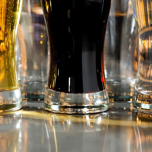 LEMONSODA Classic Beer Barware Glasses For Craft IPAs, Hefeweizens, Lagers, Ciders, Seltzers - Gift Ready (Beer Belly Pilsner 14oz, Set of 6) - Image 5