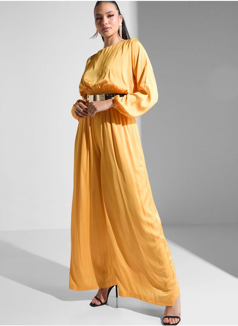 Golden Apple - Embellished Belt Jumpsuit - Image 1
