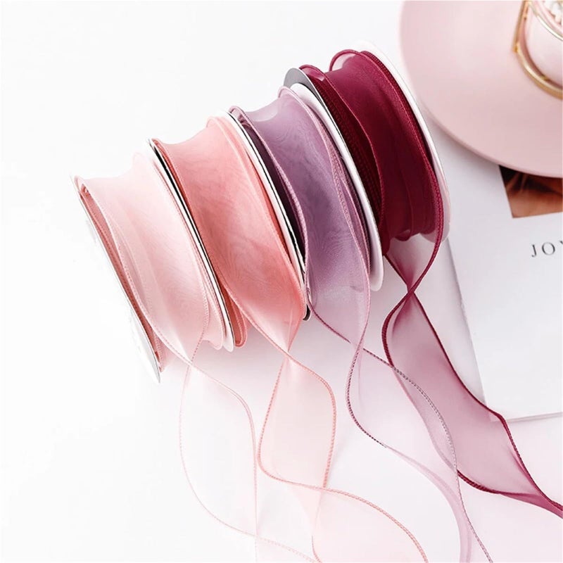 Wave Silk Organza Ribbon Bow 40mm Wide 10 Yards For Hair Ornaments Gift Wrapping Decoration Color6 - Image 5