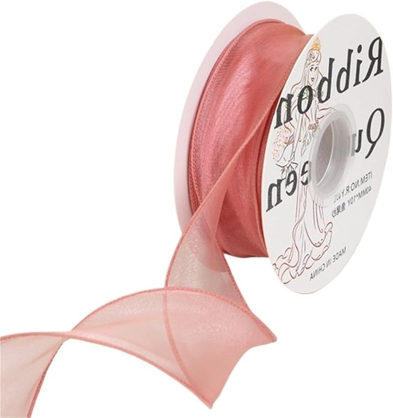Wave Silk Organza Ribbon Bow 40mm Wide 10 Yards For Hair Ornaments Gift Wrapping Decoration Color6 - Image 1