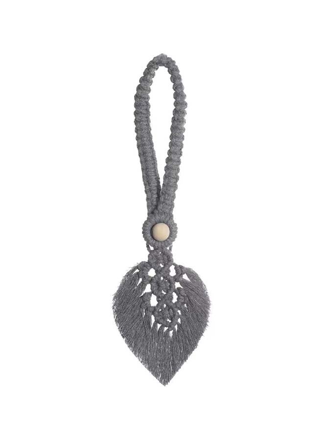 انتيكيانو اربطة ستائر مكرامية من قطعتين بلون كريمي بوهيمي لديكور المنزل Boho-chic - Image 1