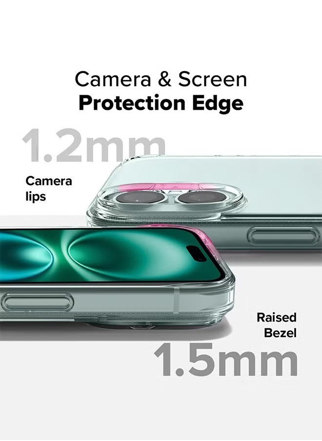 Raxoom 3-Pack iPhone 16 Case & Screen Protectors â€“ Clear TPU, Ultra Slim, Shockproof, Anti-Yellowing, Scratch-Resistant Case, 2 Clear Screen Protectors - Image 2