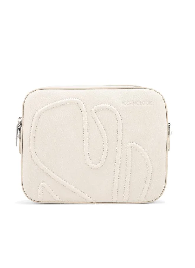 فيجانولوجي Maze Crossbody Bag in White Made from 11 Recycled Bottles