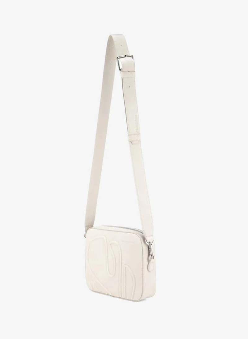 Veganologie  Maze Crossbody Bag in White Made from 11 Recycled Bottles for Women | Best Price UAE