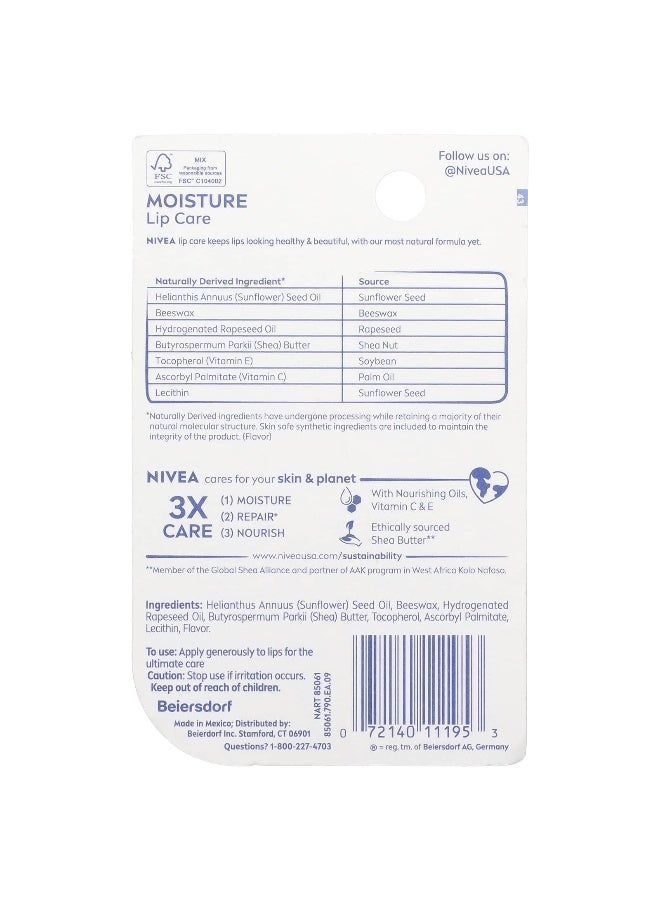 Nivea, Moisture Lip Care, 0.17 oz (4.8 g) - Image 3