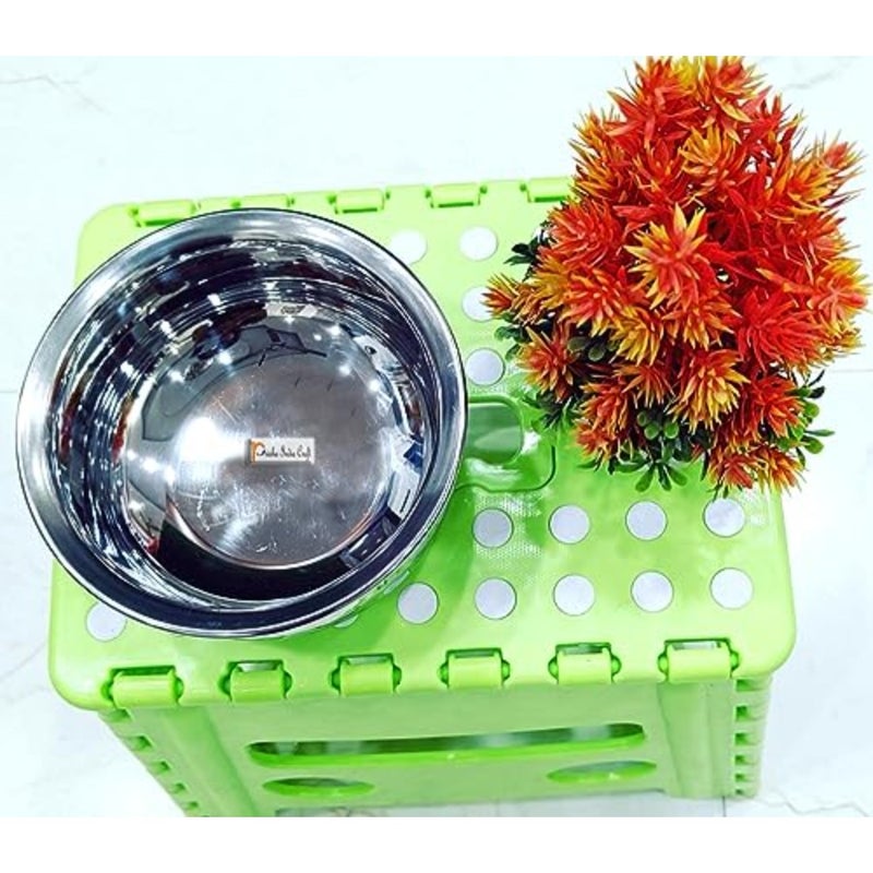 Stainless Steel Handcrafted Hammered Texture Handi for Kitchen, 600ml, Silver - Image 4
