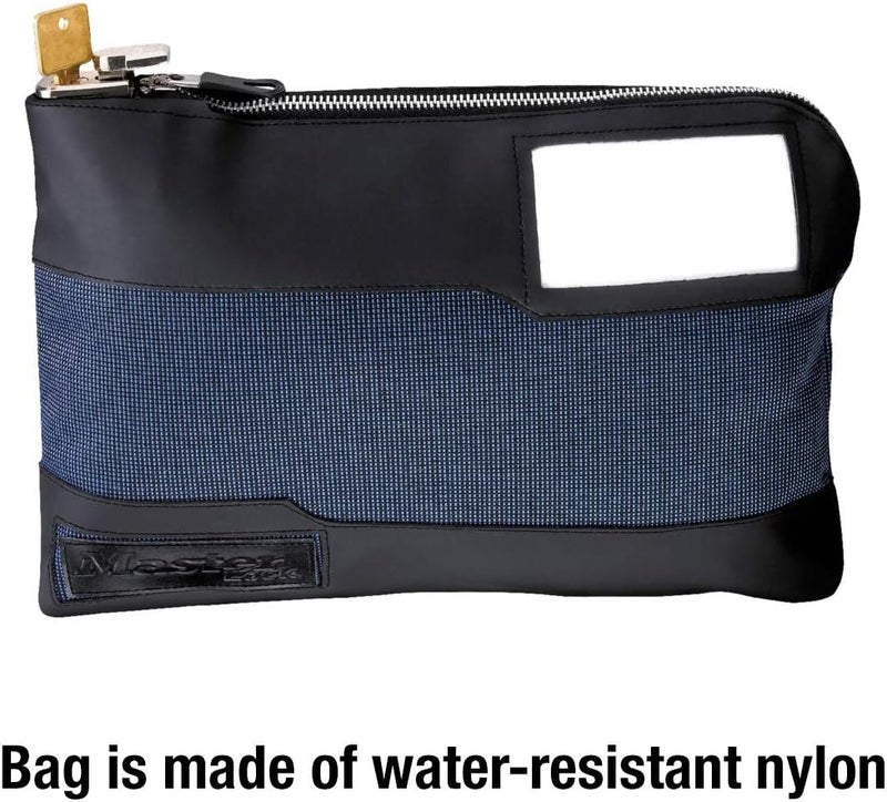 MasterLock Money Bag with Key Lock and Zipper for Cash, 11-1/2 in. Long Locking Portable Travel Money Pouch Protects Passports, Valuables, 7120D - Image 4