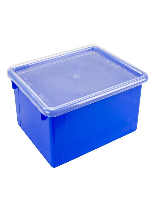 Storex Poly Plastic Lid - Fits Storex Solid and Transparent Storage Trays, Translucent, 5-Pack (62515A05C) - Image 4