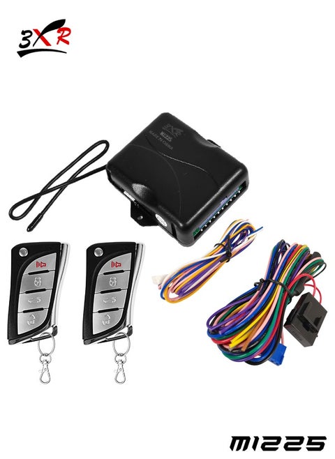 3XR Advanced Car Keyless Entry System with Dual Remote Controls and Comprehensive Wiring Kit for Enhanced Vehicle Security M1225