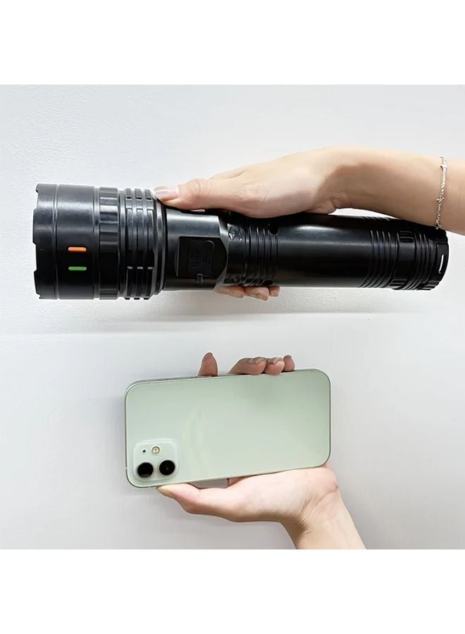 Base Model Emergency Flashlight Ultra High Brightness Portable Red Blue Strobe Camping Fishing Cycling Maintenance - Image 5