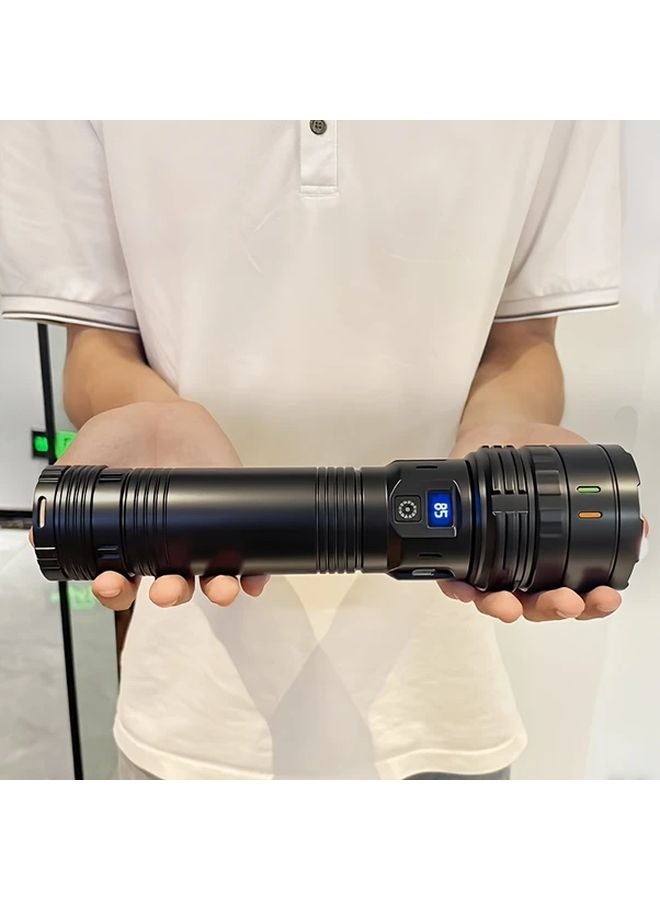 Base Model Emergency Flashlight Ultra High Brightness Portable Red Blue Strobe Camping Fishing Cycling Maintenance - Image 2