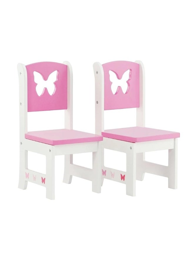 Emily Rose - Emily Rose 18 Inch Doll Furniture - Kitchen Table and 4 Chair Dining Value Gift Set - Butterfly Theme | fits 16"-18" Dolls - Image 1