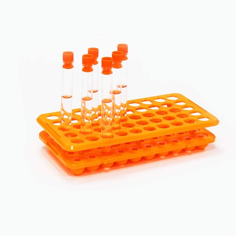 ULAB Scientific Test Tube Rack with Silicon Rubber Gasket, for Tubes of Diameter from 10mm to 18mm. 50Holes, ABS Material, Pack of 2, UTR1005 - Image 4