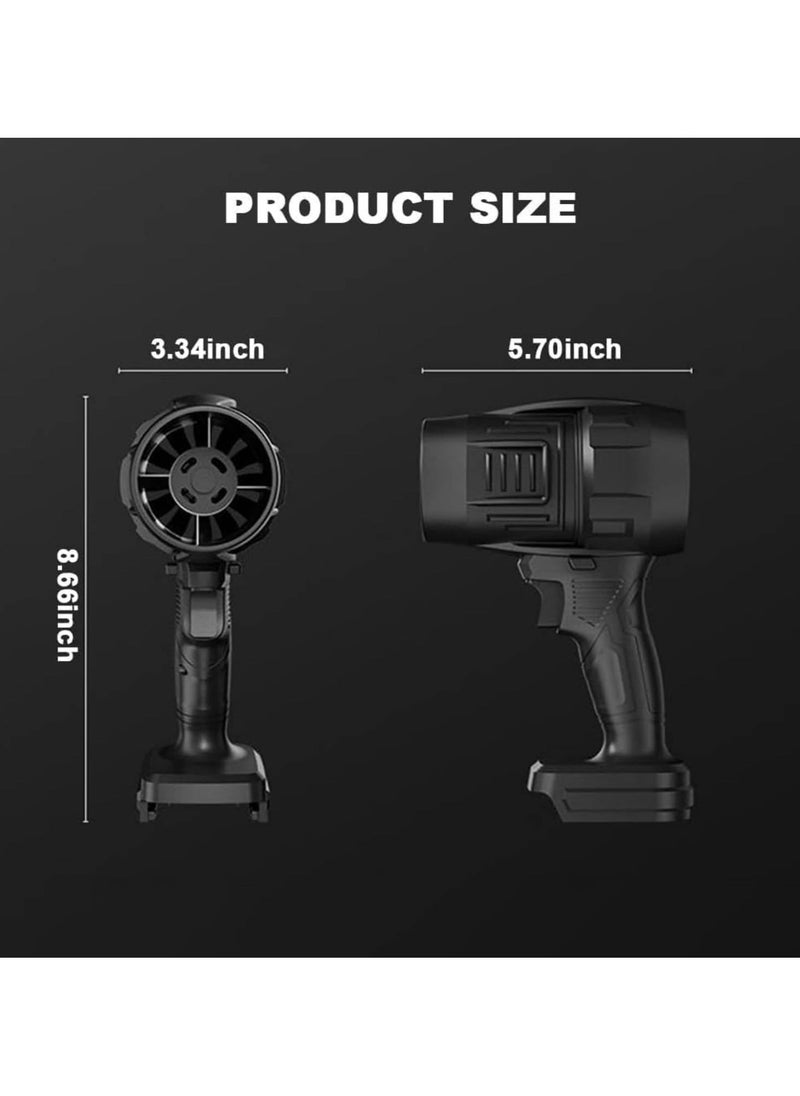 JAJEEK Portable Cordless Turbo Air Blower – Battery Powered, Extra Battery, Powerful Compact Blower for Cleaning & Drying (Black) – Lightweight, Efficient, and Ideal for Quick Drying and Cleanup Tasks  - Image 2