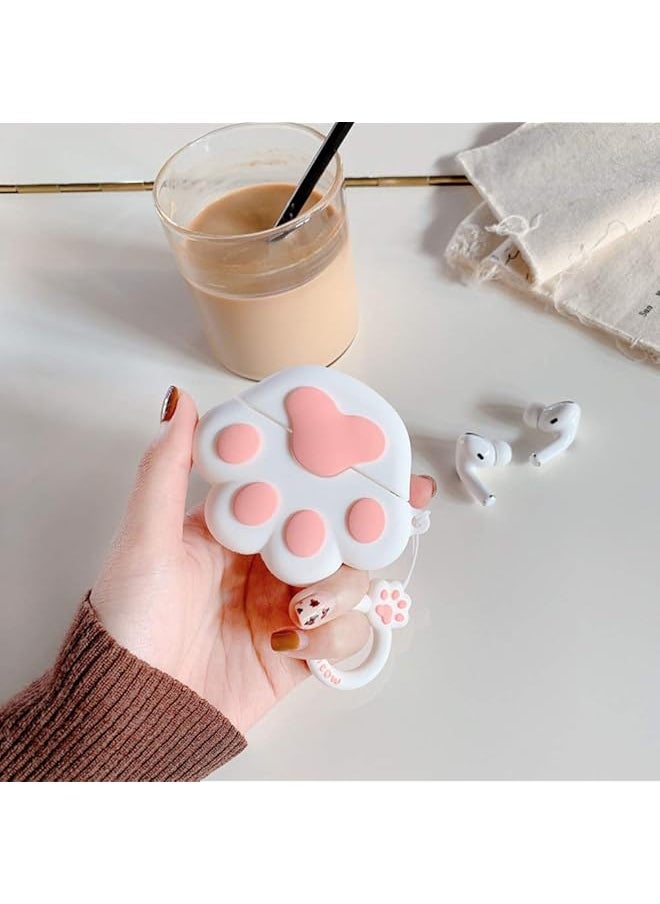 erorex - Silicone Case Compatible With Airpods Pro Air Pods 3 Creative Cute Cartoon 3D Unique Protective Cover Character Skin Fun Funny Cases With Keychain For Kids Boys Girls Women Men Cat Claw - Image 1