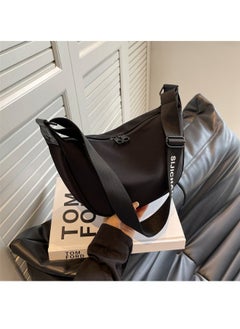 NIBEMINENT New Fashionable Commuter Premium Texture Fashionable Underarm Canvas One Shoulder Oblique Bag 