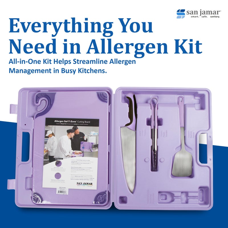 San Jamar Carlisle FoodService Products San Jamar ASZ121812SYS Allergen Saf-T-Zone System Kit,Multicolor - Image 4