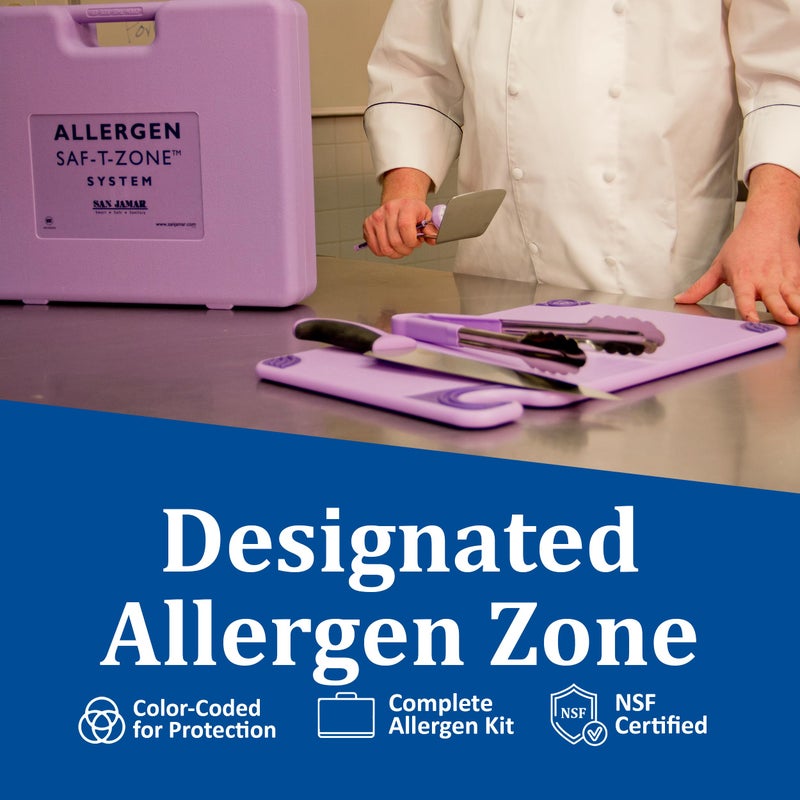 San Jamar Carlisle FoodService Products San Jamar ASZ121812SYS Allergen Saf-T-Zone System Kit,Multicolor - Image 5