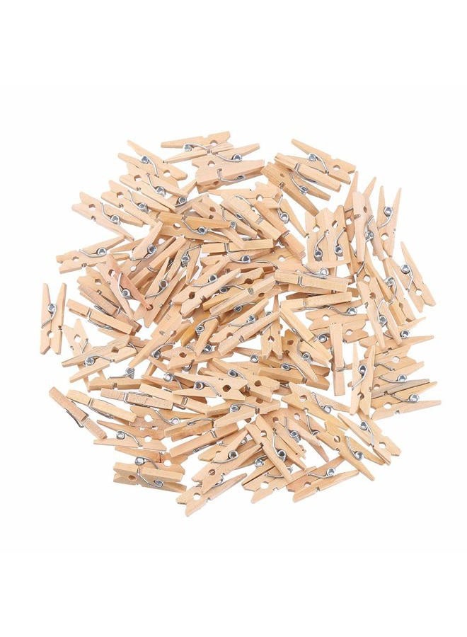 Decora Sturdy 1 Inch Mini Wooden Craft Clothespins 100pcs - Image 2