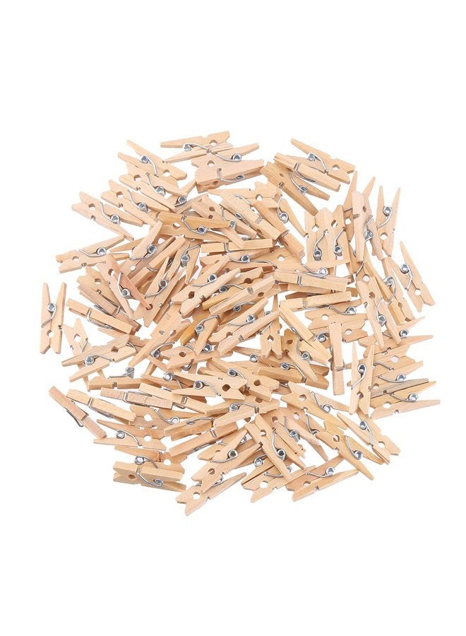 Decora Sturdy 1 Inch Mini Wooden Craft Clothespins 100pcs - Image 1