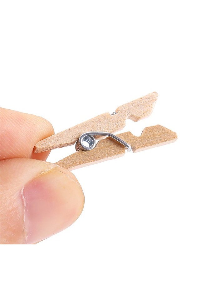 Decora Sturdy 1 Inch Mini Wooden Craft Clothespins 100pcs - Image 4