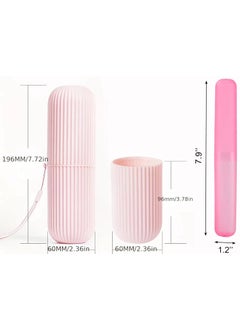 Style Keepers 6 Pack of AntiBacterial Plastic Toothbrush Toothpaste Tongue Cleaner Waterproof Travel Case Holder Portable Cover Box Container for Bathroom Office Kitchen Storage Organizer 6Pcs Multi Colored  - Image 3