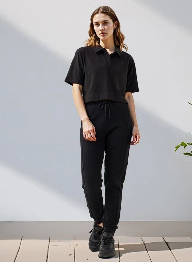 كابا تيشيرت بولو قصير بتفاصيل شعار كابا