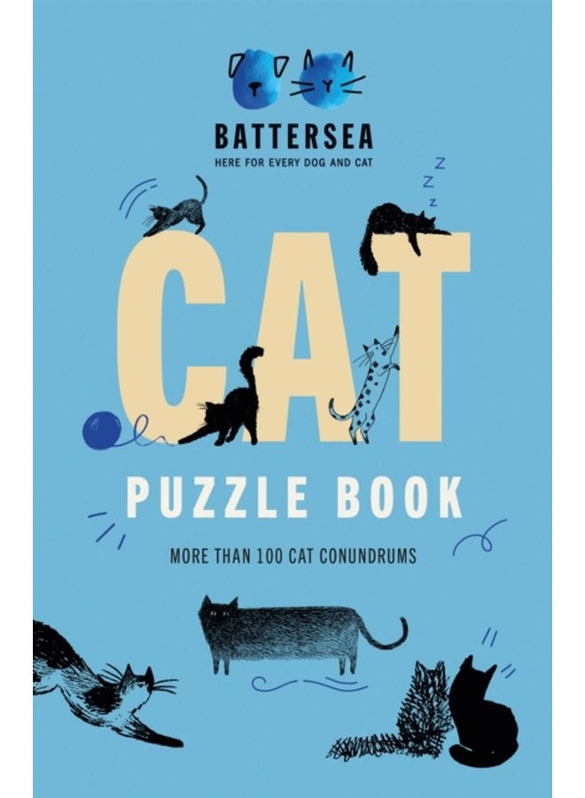 Battersea Dogs and Cats Home Cat Puzzle Book Includes crosswords wordsearches hidden codes logic puzzles a great gift for all cat lovers - Paperback