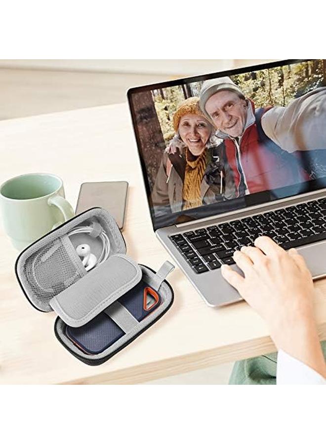 Hard Eva Carrying Case For 500Gb 1Tb 2Tb Sandisk Extreme Pro Portable External Ssd Wd My Passport Ssd External Portable Drive Travel Bag Protective Shockproof Storage Holder Case Only Black - Image 2
