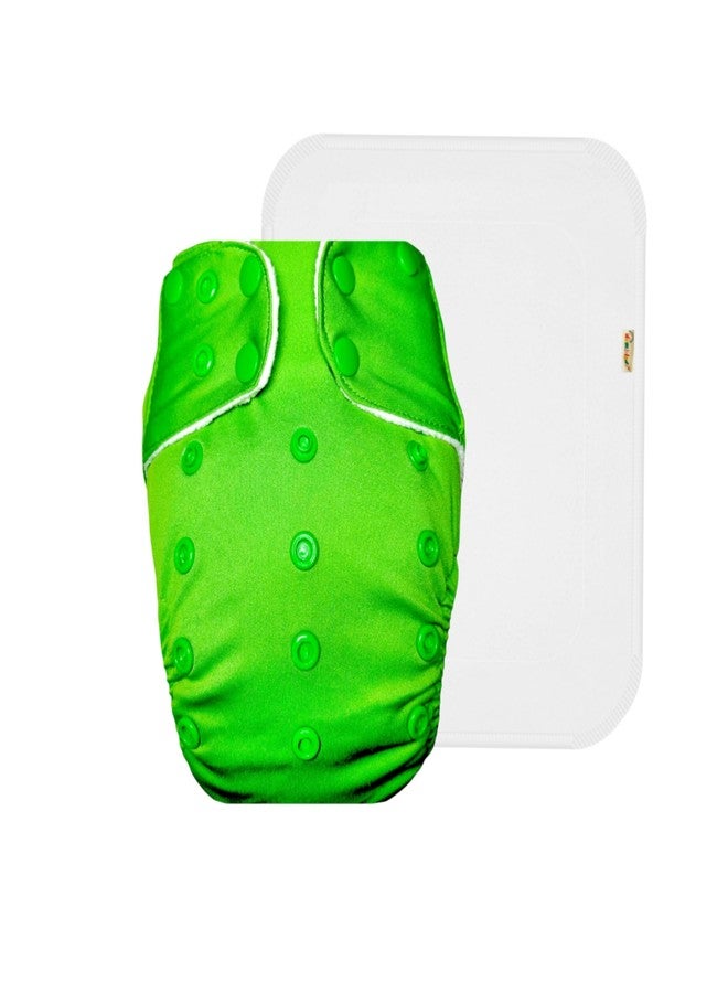 حفاضات قماشية فاخرة من دمبلدو مع حشوة قطنية (عبوة من قطعة واحدة) | مضادة للحساسية | قابلة لإعادة الاستخدام والغسل | مناسبة للسفر | تغيير حفاضات بدون قلق | من 3 أشهر إلى 3 سنوات | للجنسين