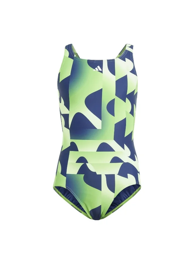 اديداس adidas Seas Grx Suit G Green Swim Swimwear 3-4Y