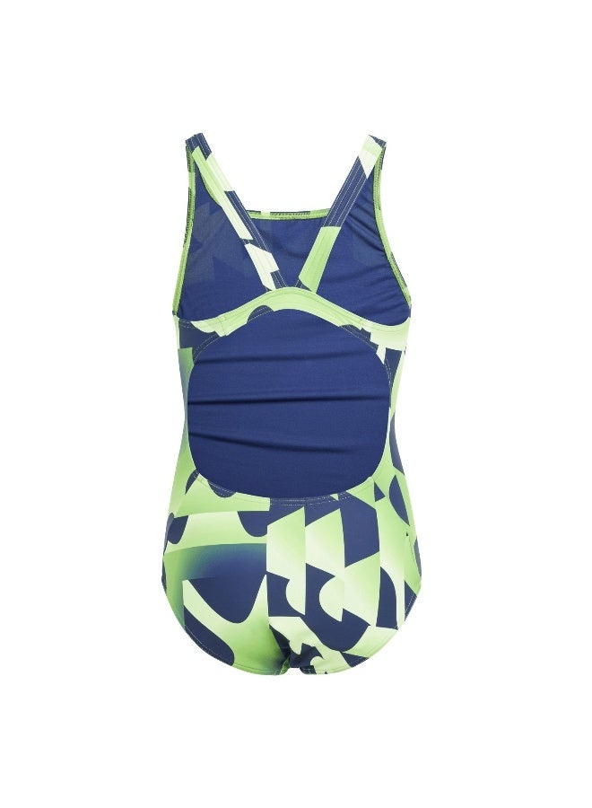 Adidas adidas Seas Grx Suit G Green Swim Swimwear 3-4Y  - Image 3