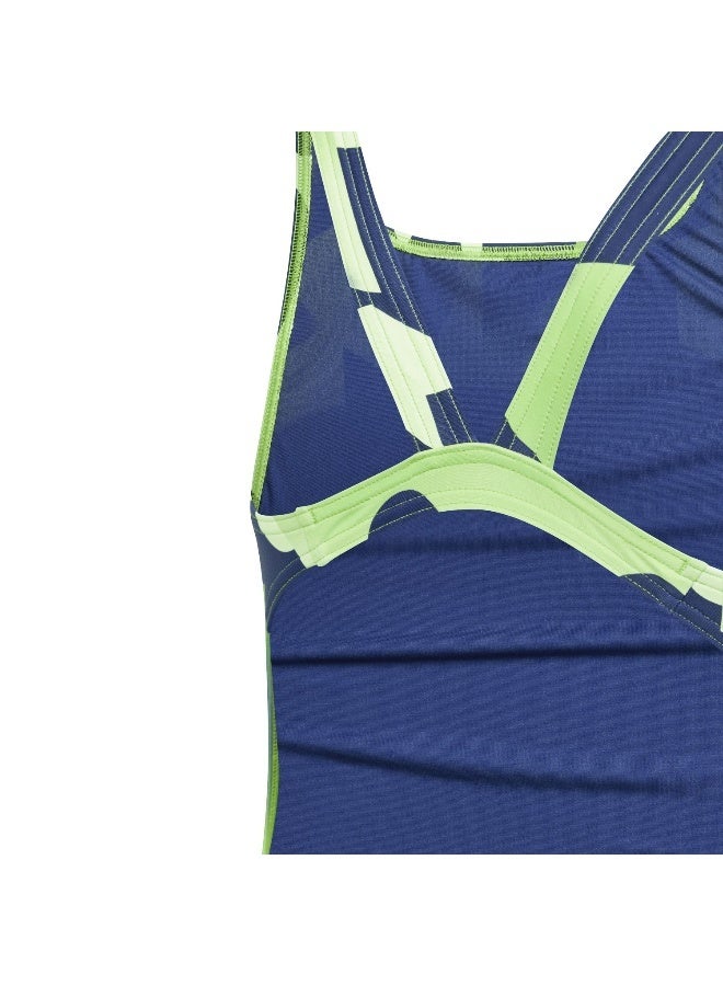 Adidas adidas Seas Grx Suit G Green Swim Swimwear 3-4Y  - Image 5