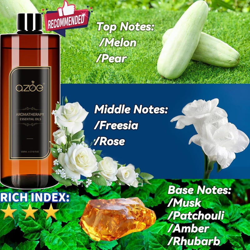 Elitzia Essential Oils for Essential Oil Diffuser Humidifier Natural Aromatherapy Rose Plant Extracts Pure Aroma Essential Oil Floral Fragrance Women Stress Relief Relax 500ML Home Use ET500EO2 - Image 2