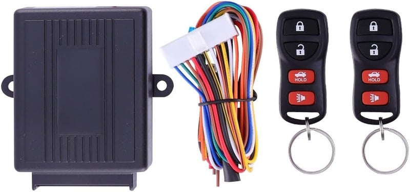 Car Anti-Theft Alarm System Kit with Loud Siren and Remote Control Replacement for Keyless Entry and Door Lock Security - Image 1