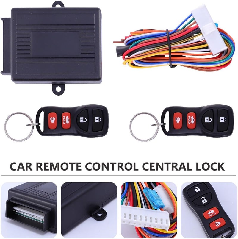 Car Anti-Theft Alarm System Kit with Loud Siren and Remote Control Replacement for Keyless Entry and Door Lock Security - Image 2