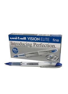 12-Piece Vision Elite Roller Pen 0.8mm Tip Blue Ink - pzsku/Z1191EFB929F3E4CCC7C6Z/45/_/1652364176/4a4b0fc8-cc1f-4d03-a876-5ab07d984b8a