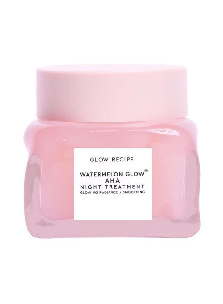 glow recipe watermelon glow aha night treatment glowing radiance+smoothing 25ml