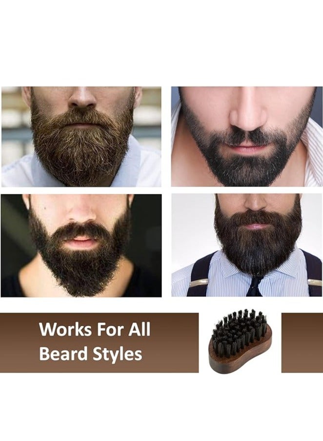 RUBAB MEN Premium Beard Brush & Beard Comb Combo Kit of 2 for Men | Nylon Bristles Beard Brush & Classic Wooden Beard Comb | Also Comes with Cool Carry Pouch | Made in India - Image 4