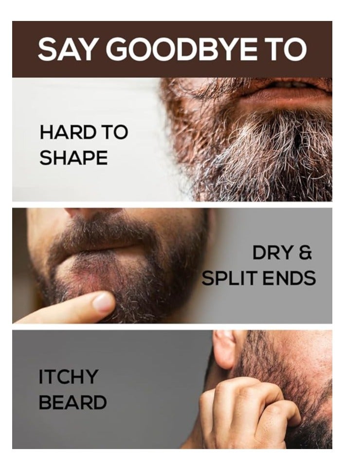RUBAB MEN Premium Beard Brush & Beard Comb Combo Kit of 2 for Men | Nylon Bristles Beard Brush & Classic Wooden Beard Comb | Also Comes with Cool Carry Pouch | Made in India - Image 5