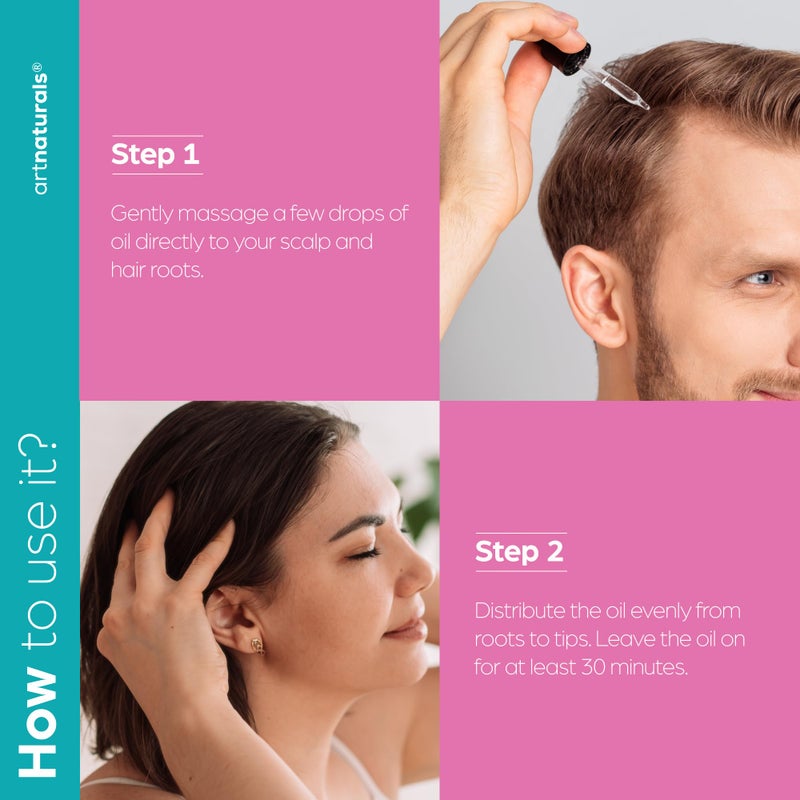 artnaturals زيت الشعر من آرت ناتشورالز بيوتين كولاجين 4.0 أونصة - تركيبة تعزز النمو وتزيد الحجم - تقلل من تساقط الشعر، تقوي وتغذي الشعر - تتحكم في التجاعيد وتحسن من سهولة التصفيف - Image 5